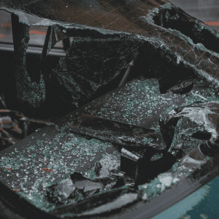 Lacerations From Shattered Glass In A Car Accident: What Every Victim Needs To Know 1 broken-glass-from-car-accident